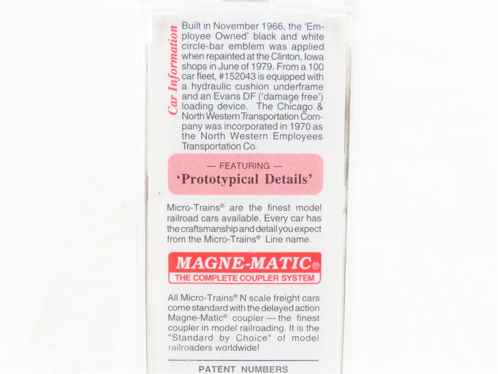 N Scale Micro-Trains MTL 32230 CNW Chicago & North Western 50' Box Car #152043