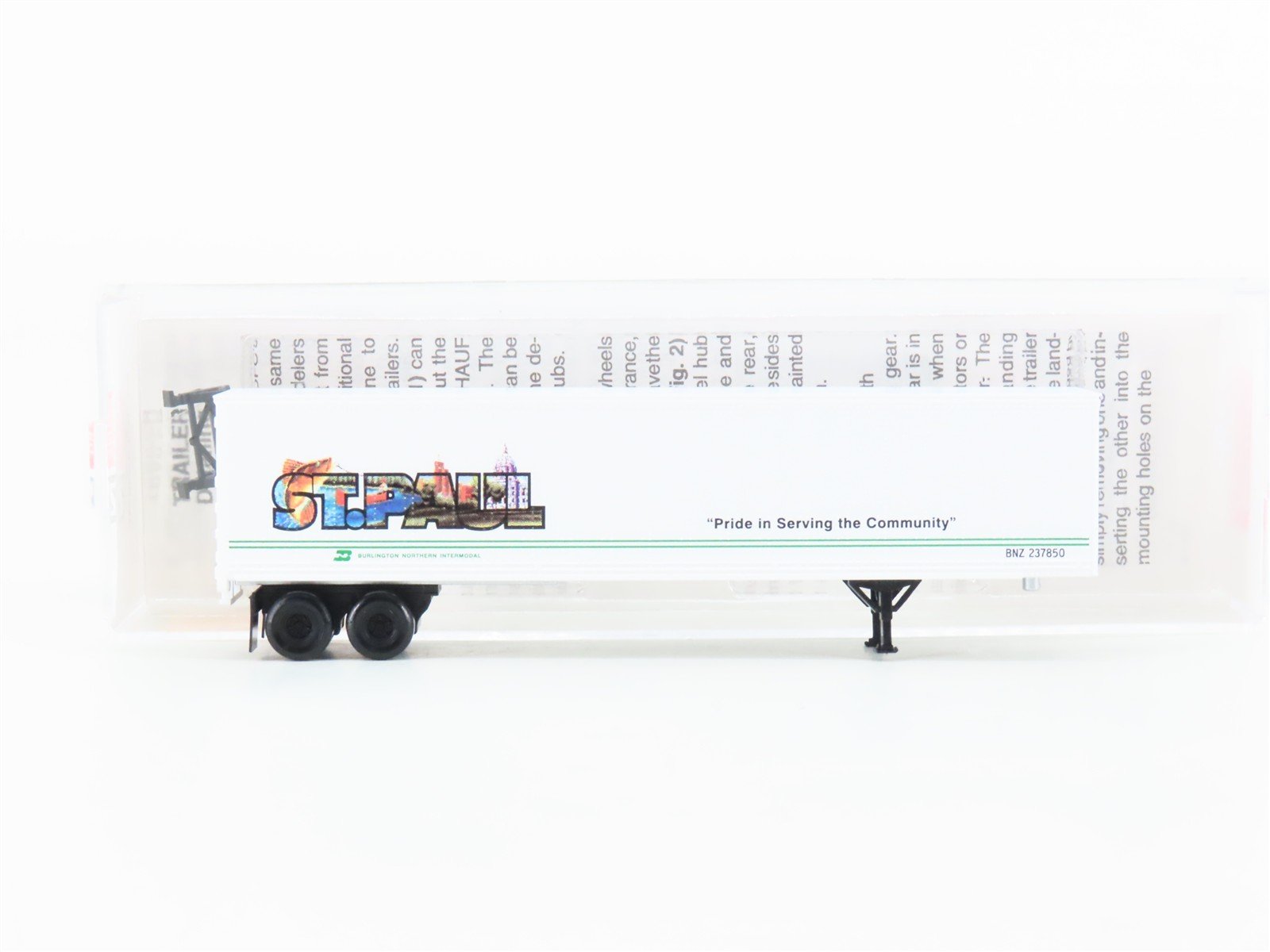 N Scale Micro-Trains MTL 67130 BNZ Burlington Northern 45' Trailer St. Paul
