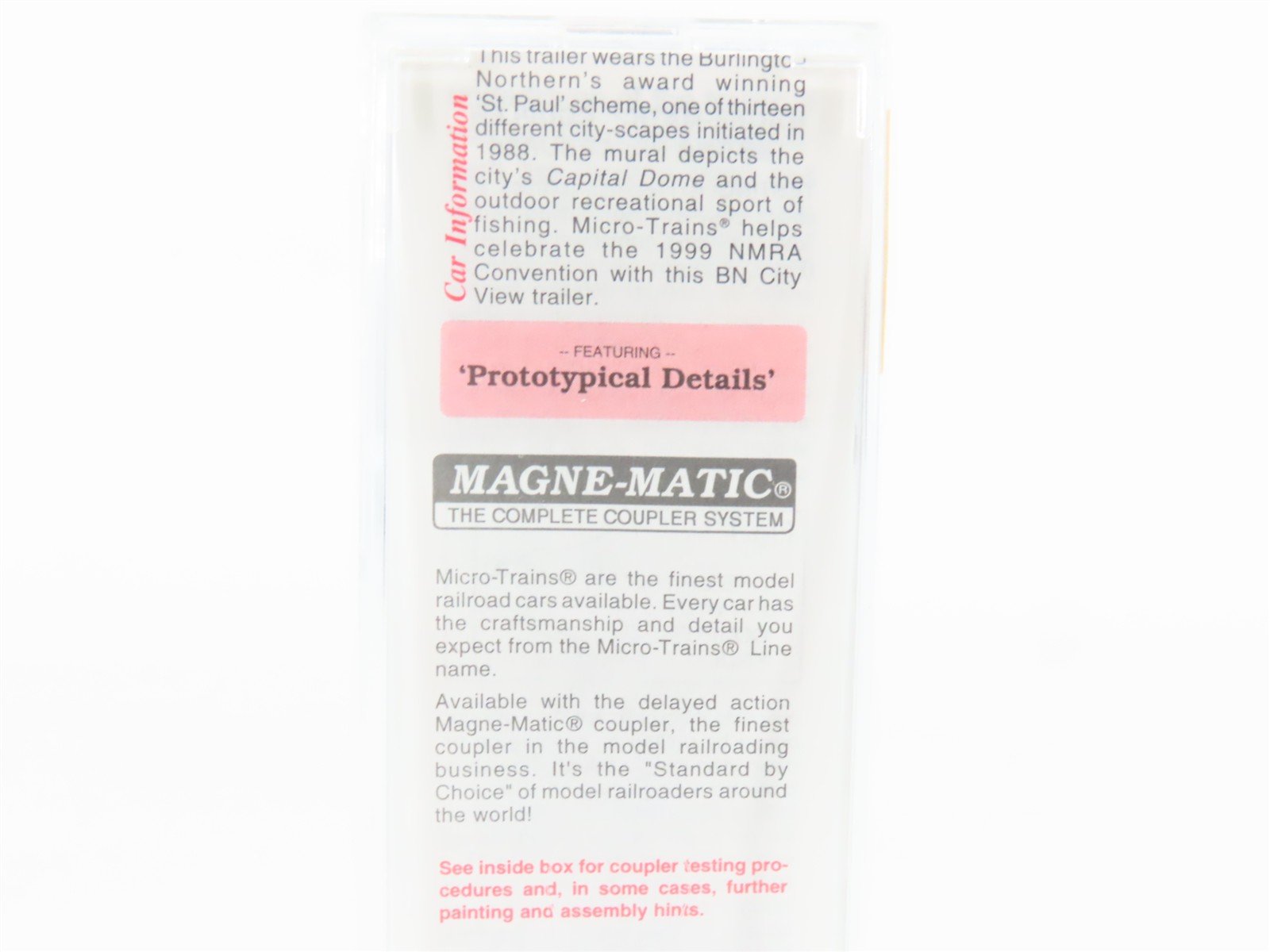 N Scale Micro-Trains MTL 67130 BNZ Burlington Northern 45' Trailer St. Paul