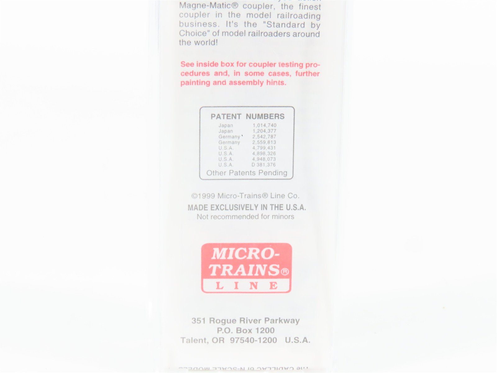 N Scale Micro-Trains MTL 67130 BNZ Burlington Northern 45' Trailer St. Paul