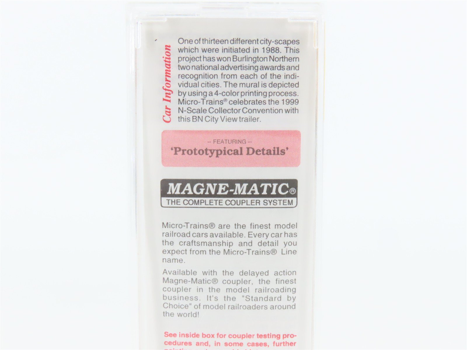 N Scale Micro-Trains MTL 67120 BNZ Burlington Northern 45' Trailer St. Louis