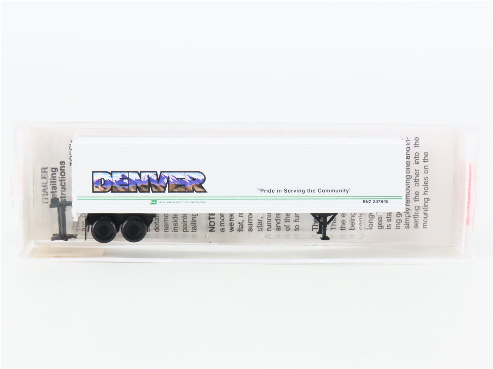 N Scale Micro-Trains MTL 67140 BNZ Burlington Northern 45' Trailer Denver