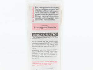 N Scale Micro-Trains MTL 67140 BNZ Burlington Northern 45' Trailer Denver