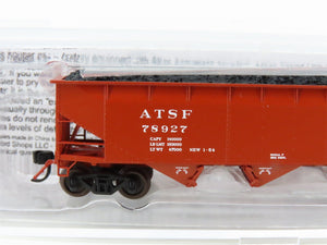 N Scale Bluford Shops 73453 ATSF Santa Fe 3-Bay Hopper #78927 w/ Load