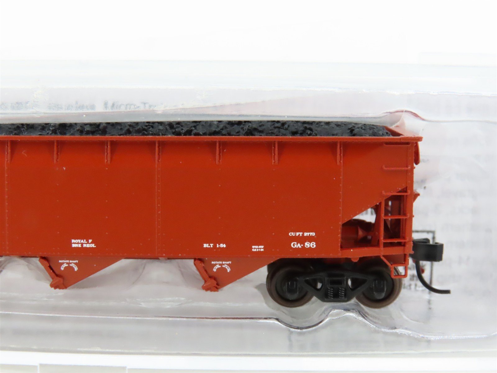 N Scale Bluford Shops 73453 ATSF Santa Fe 3-Bay Hopper #78927 w/ Load