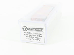 N Scale Bluford Shops BLU12-04 ATSF Santa Fe 3-Bay Hopper #78803 w/ Load