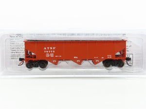 N Scale Bluford Shops BLU12-04 ATSF Santa Fe 3-Bay Hopper #78775 w/ Load