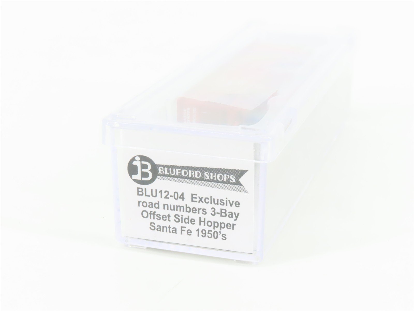 N Scale Bluford Shops BLU12-04 ATSF Santa Fe 3-Bay Hopper #78775 w/ Load
