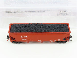 N Scale Bluford Shops BLU12-04 ARSF Santa Fe 3-Bay Hopper #78648 w/ Load