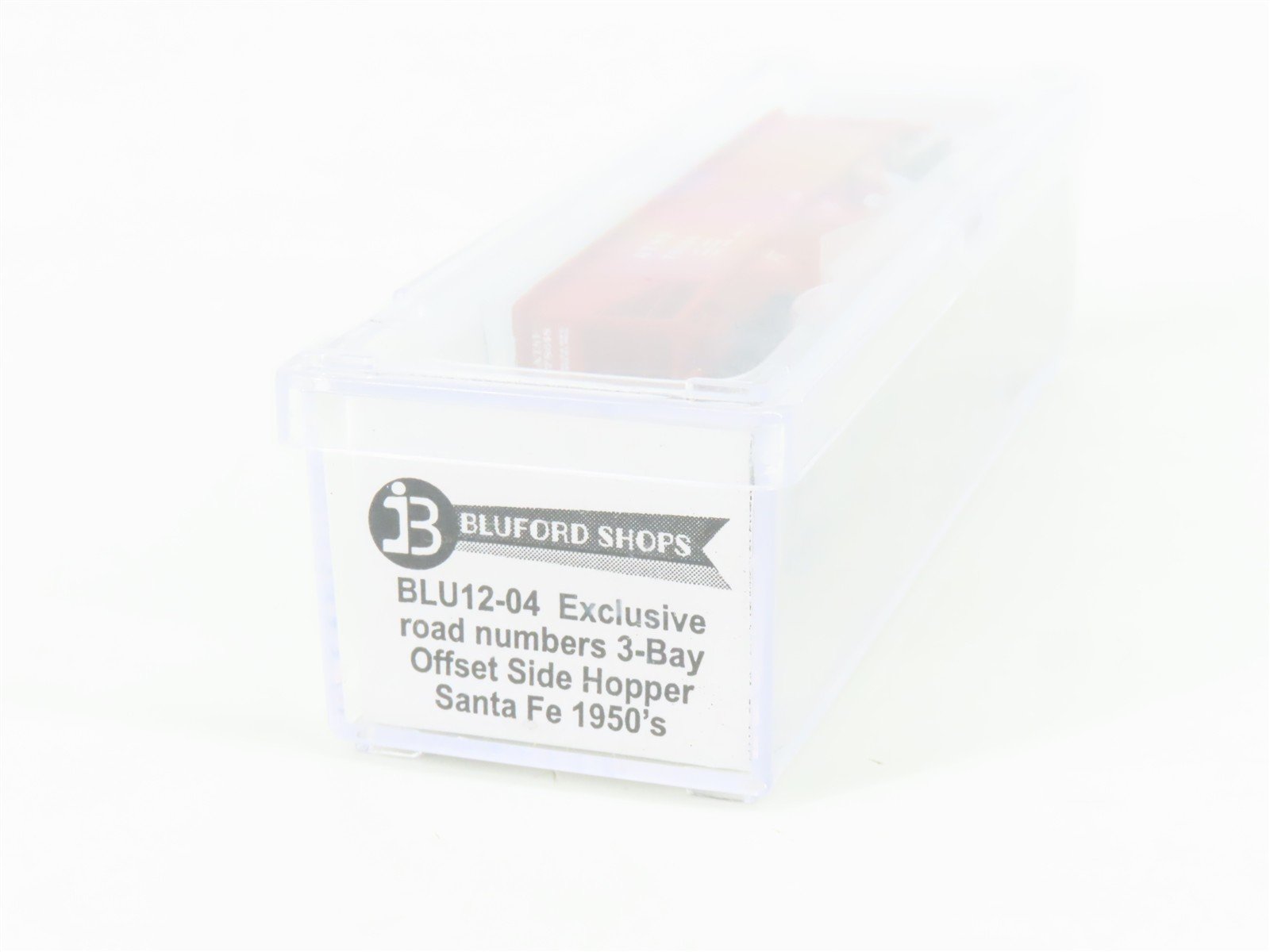 N Scale Bluford Shops BLU12-04 ARSF Santa Fe 3-Bay Hopper #78648 w/ Load