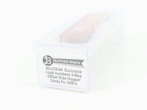 N Scale Bluford Shops BLU12-04 ARSF Santa Fe 3-Bay Hopper #78648 w/ Load