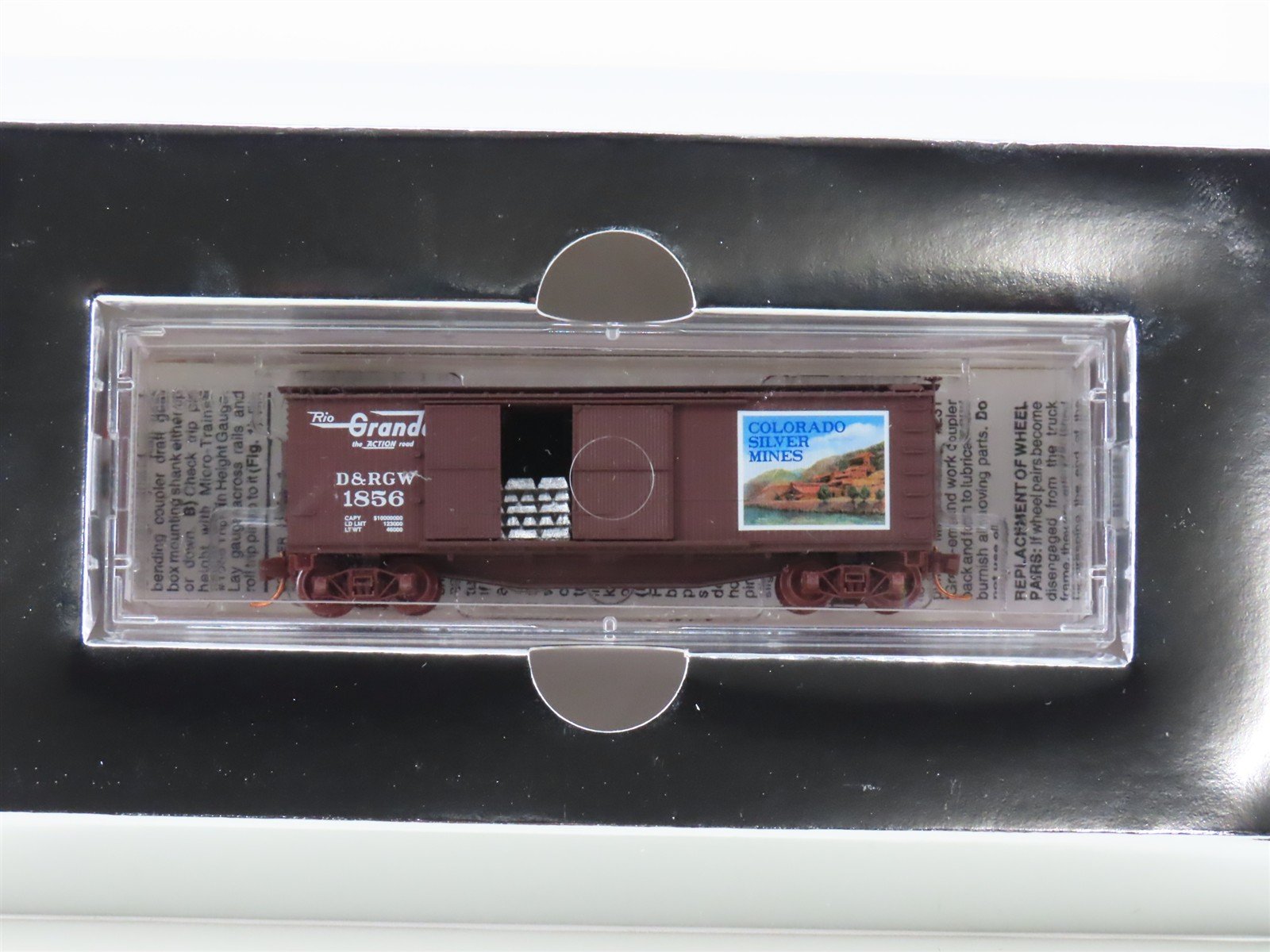 N Micro-Trains MTL NSC 06-96 D&RGW Rio Grande Colorado Silver Mines Boxcar #1856