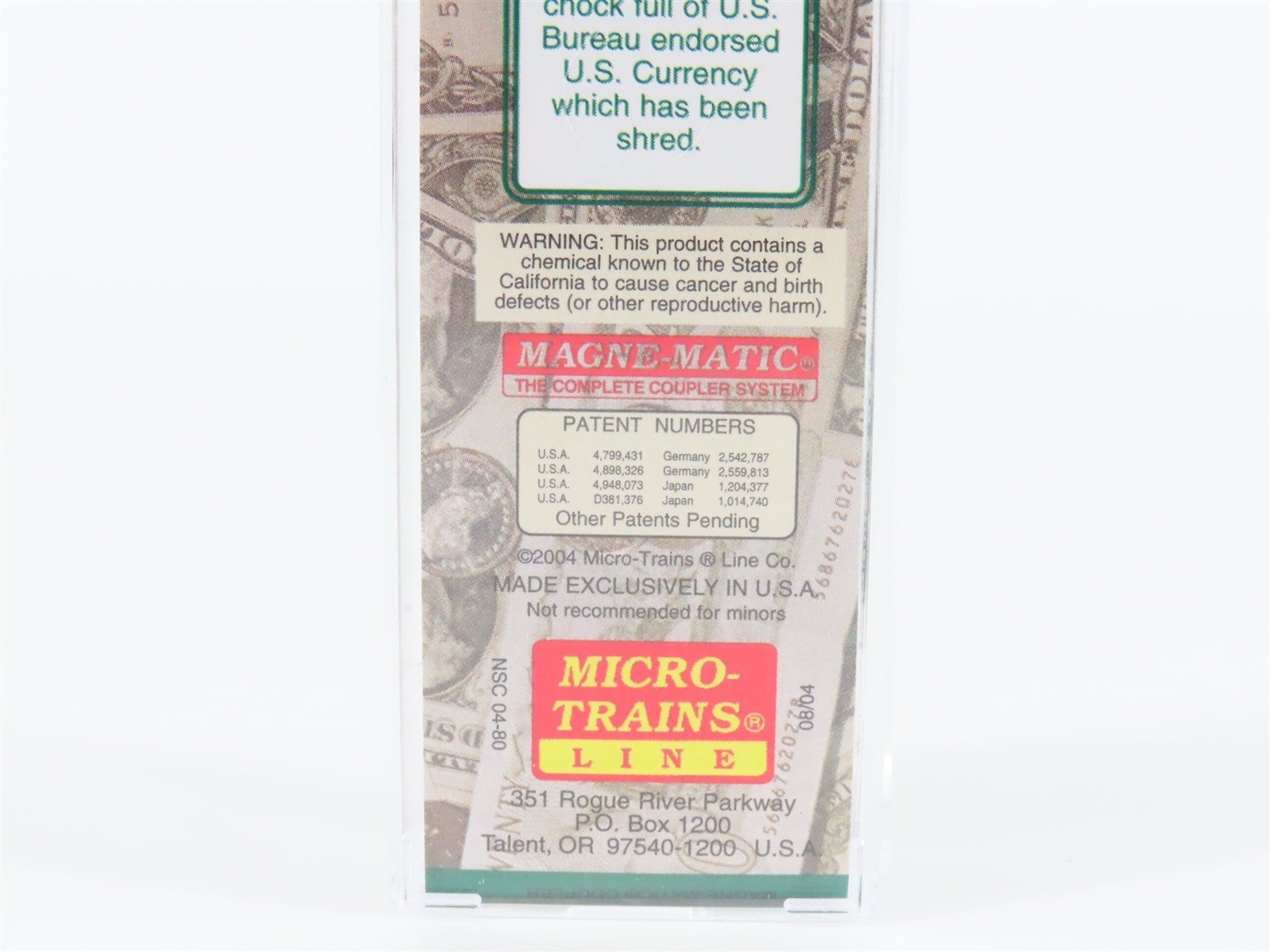 N Micro-Trains MTL NSC 04-80 2004 NSC Convention Surprise Car WDC Box Car #1776