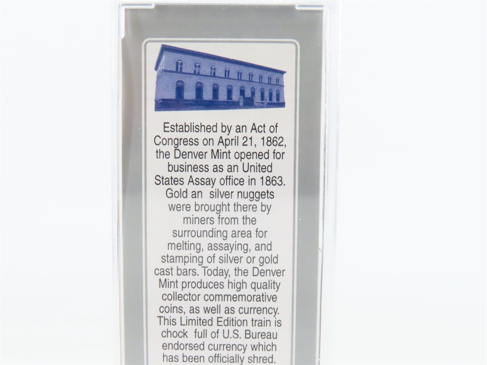 N Scale Micro-Trains MTL NSC 06-97 DMC Denver Mint Treasury Box Car #1863