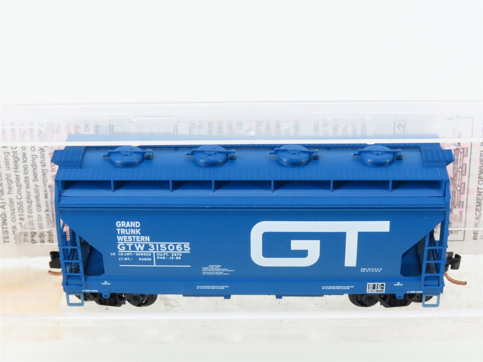 N Micro-Trains MTL 92010 GTW Grand Trunk Western 2-Bay Covered Hopper #315065