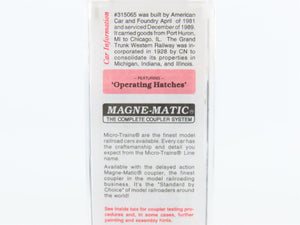 N Micro-Trains MTL 92010 GTW Grand Trunk Western 2-Bay Covered Hopper #315065