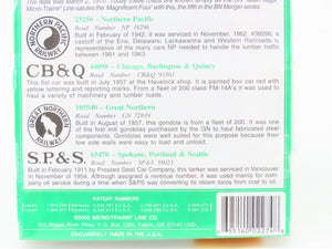 N Micro-Trains MTL 23252 NP CB&Q SP&S GN BN Merger Pack Fallen Flags #5 - SEALED