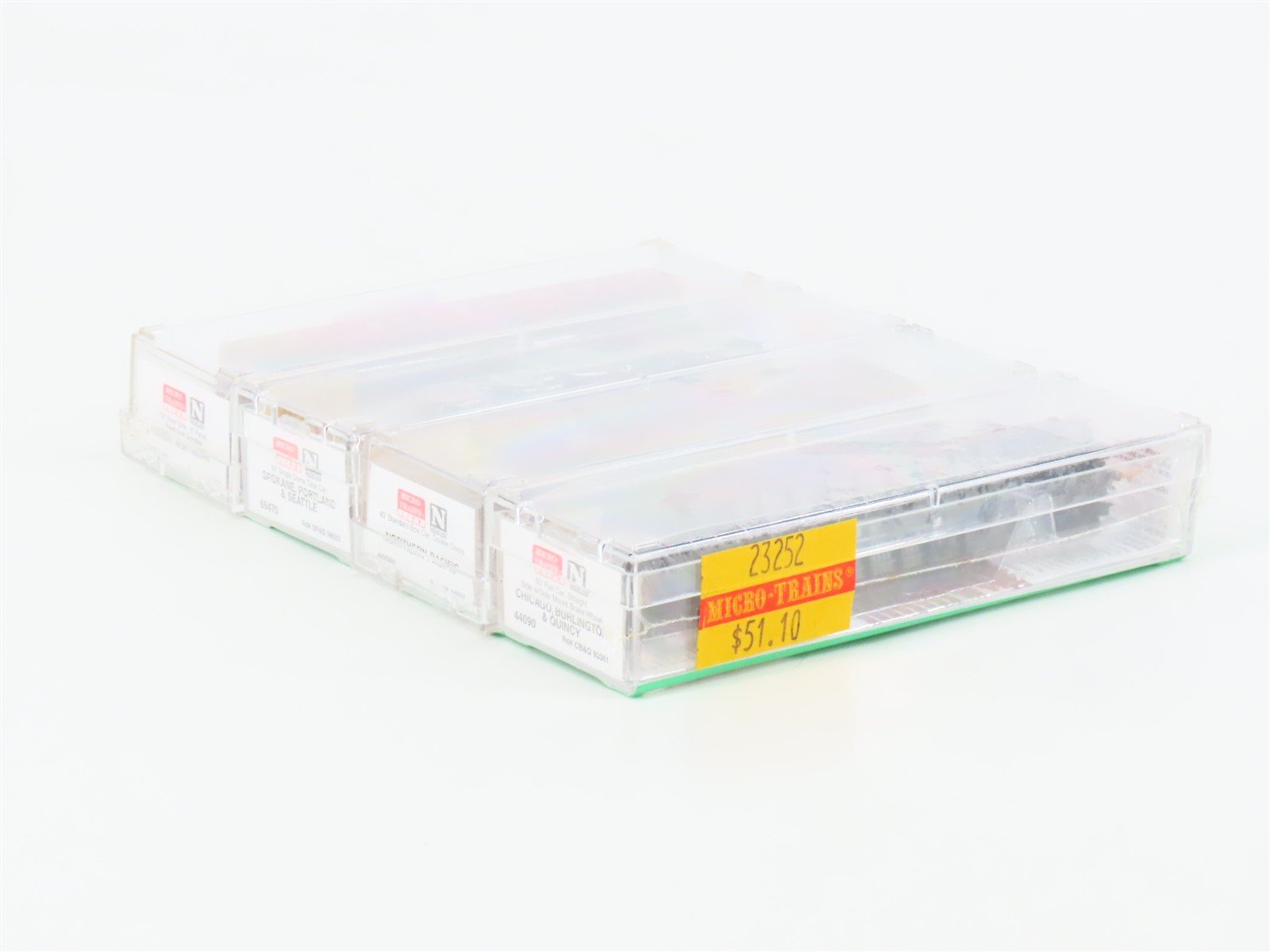 N Micro-Trains MTL 23252 NP CB&Q SP&S GN BN Merger Pack Fallen Flags #5 - SEALED