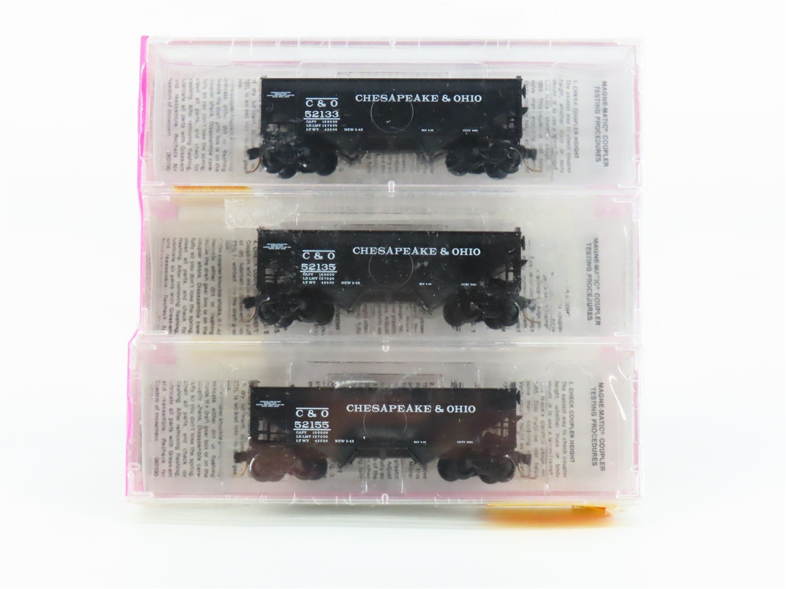 N Scale Micro-Trains MTL 86012-2 C&O Chesapeake & Ohio 2-Bay Hopper 3-Pk. SEALED