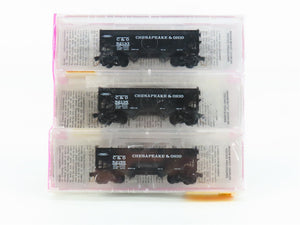 N Scale Micro-Trains MTL 86012-2 C&O Chesapeake & Ohio 2-Bay Hopper 3-Pk. SEALED