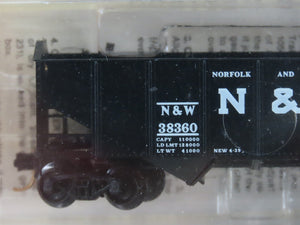 N Scale Micro-Trains MTL 91012 N&W Norfolk & Western 2-Bay Hopper 3-Pk. SEALED