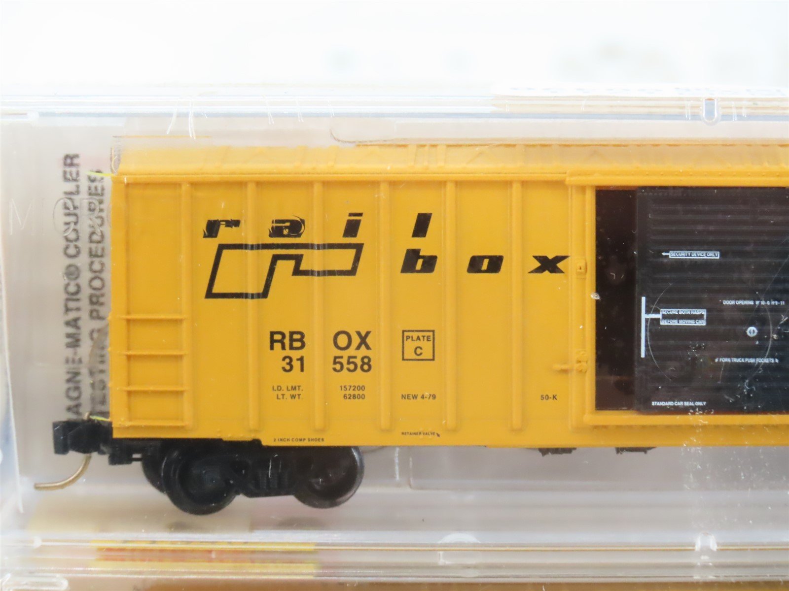 N Scale Micro-Trains MTL 25562 RBOX Railbox 50' Rib Side Box Car 3-Pk. SEALED