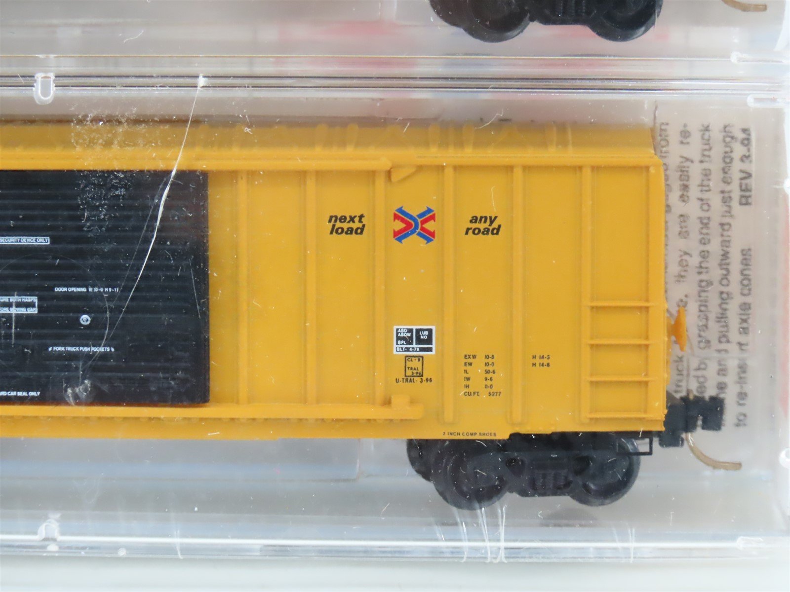 N Scale Micro-Trains MTL 25562 RBOX Railbox 50' Rib Side Box Car 3-Pk. SEALED