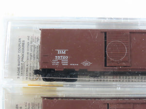 N Micro-Trains MTL 20326-2 MTC BM Boston & Maine 40' Box Car 2-Pack - SEALED