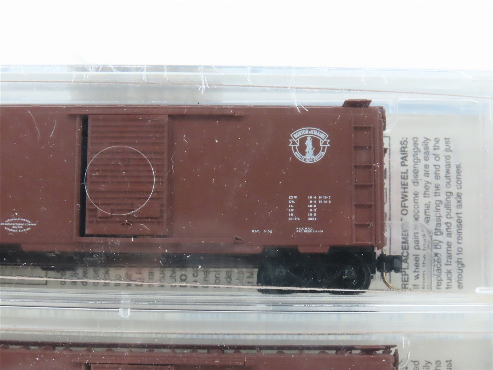 N Micro-Trains MTL 20326-2 MTC BM Boston & Maine 40' Box Car 2-Pack - SEALED