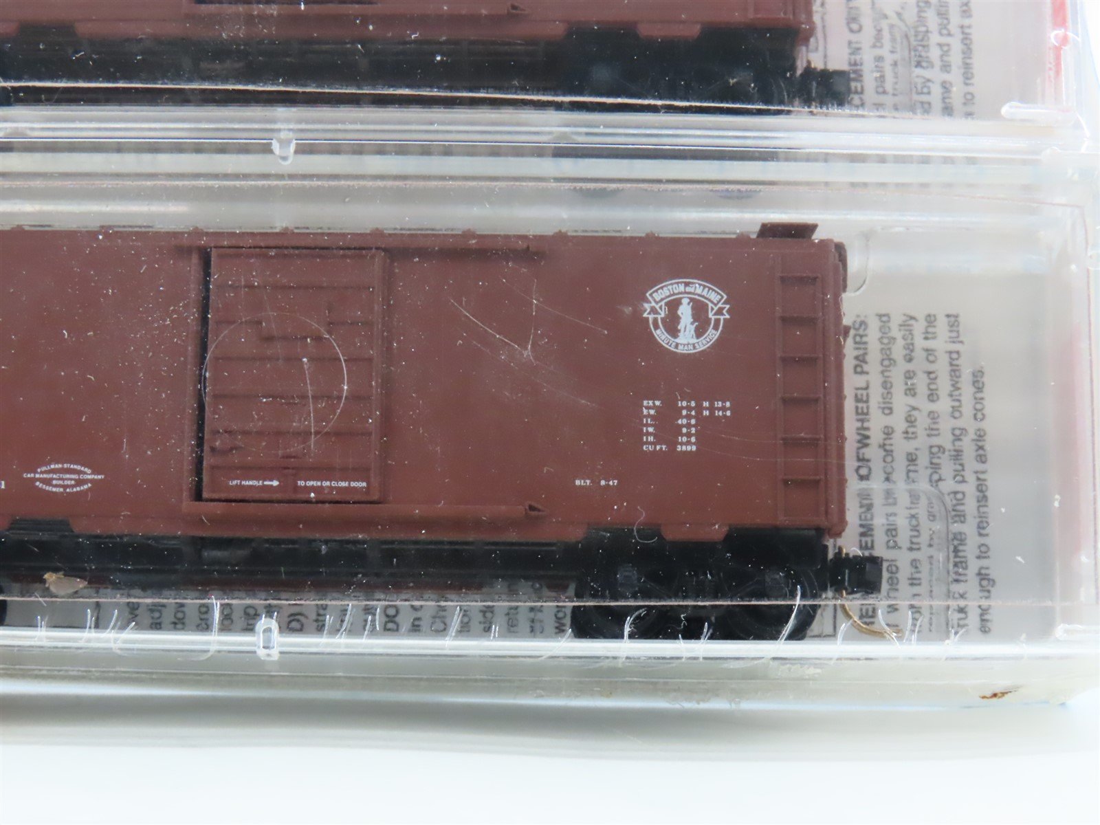 N Micro-Trains MTL 20326-2 MTC BM Boston & Maine 40' Box Car 2-Pack - SEALED