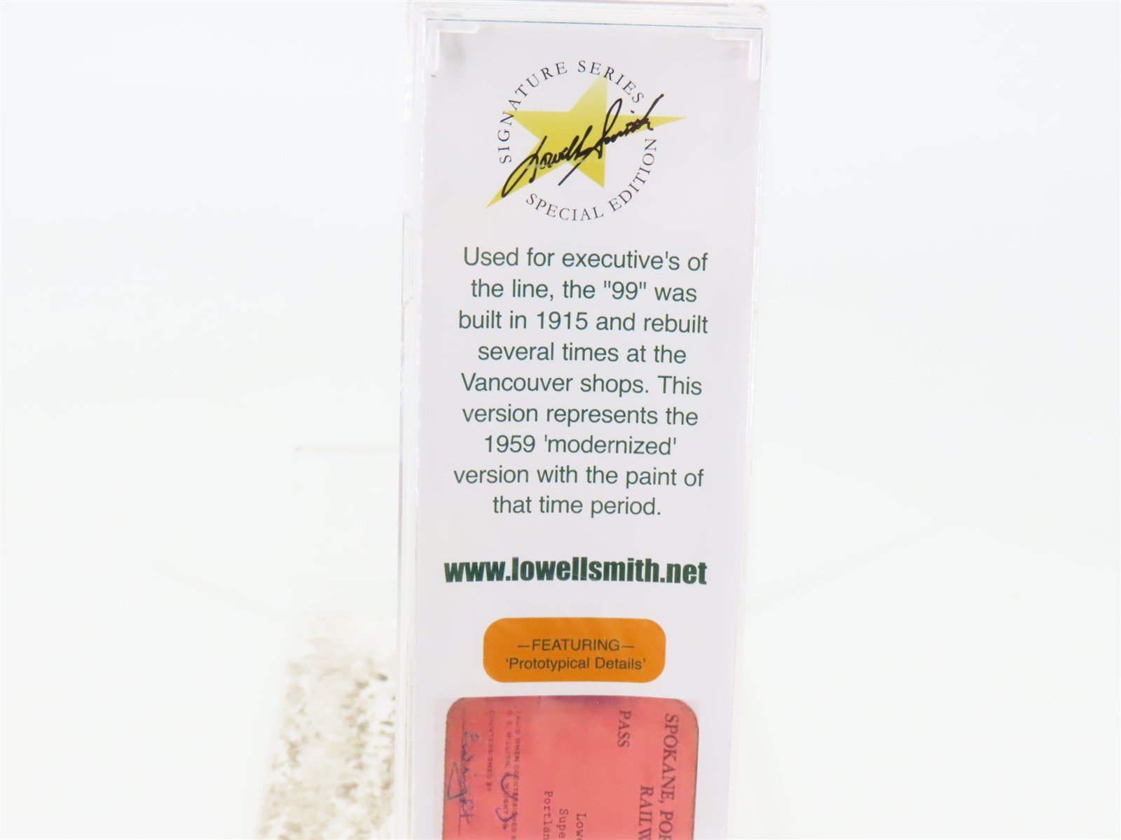 N Micro-Trains MTL Lowell Smith NSE 12-93 SP&S Business Passenger Car #99