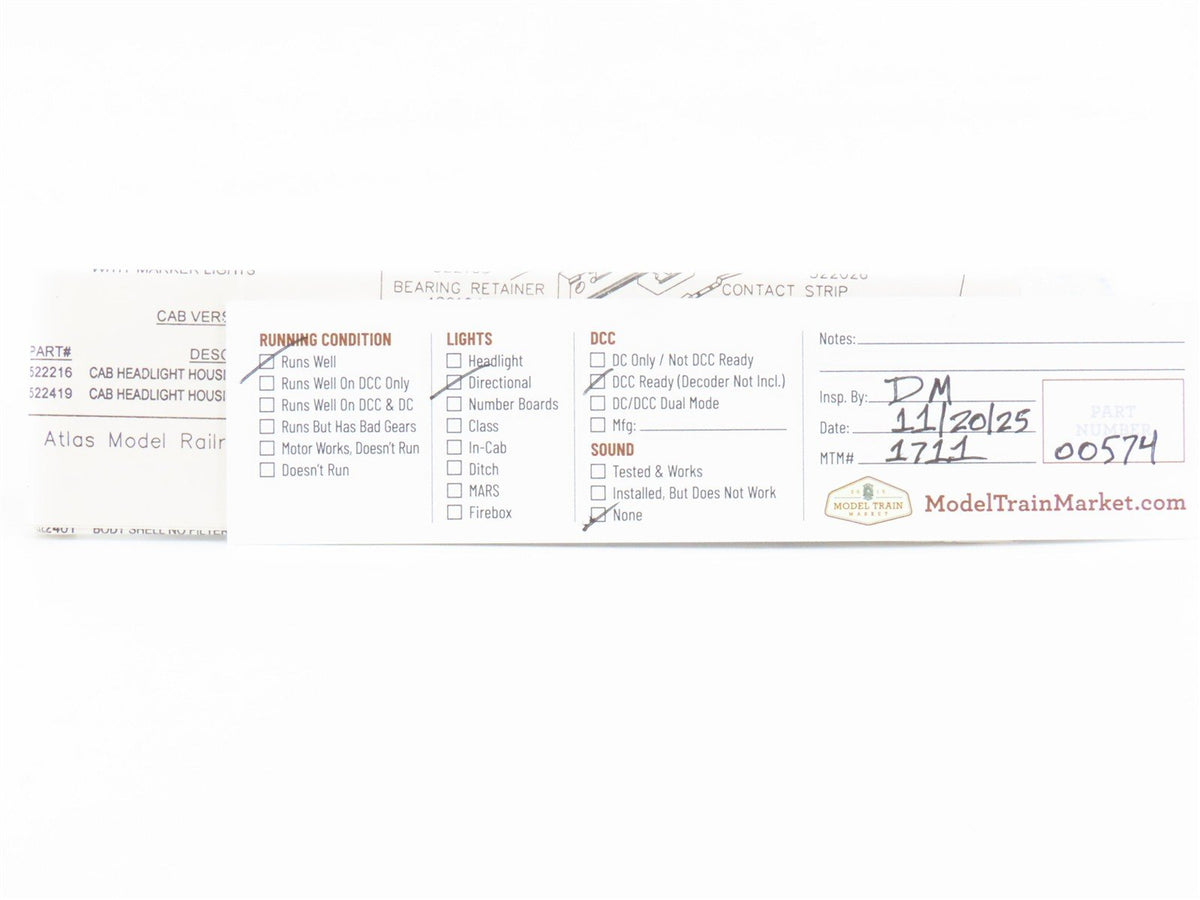 N Scale Atlas NSC 07-02 Coors Brewing Co. MP15 Diesel Yard Switcher #C997