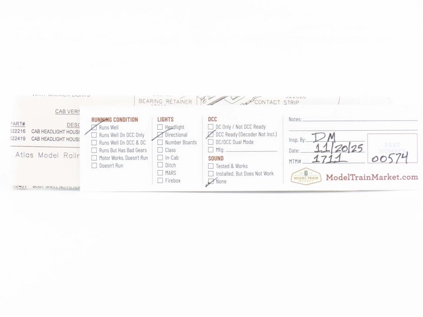 N Scale Atlas NSC 07-02 Coors Brewing Co. MP15 Diesel Yard Switcher #C997