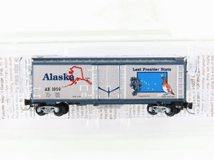 Z Scale Micro-Trains MTL 50200505 AK Alaska State 40' Plug Door Box Car #1959