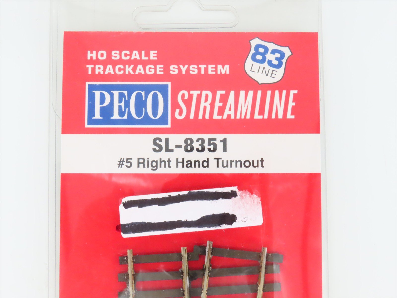 HO Scale PECO Streamline SL-8351 Code 83 Insulfrog #5 Right Hand Turnout Track
