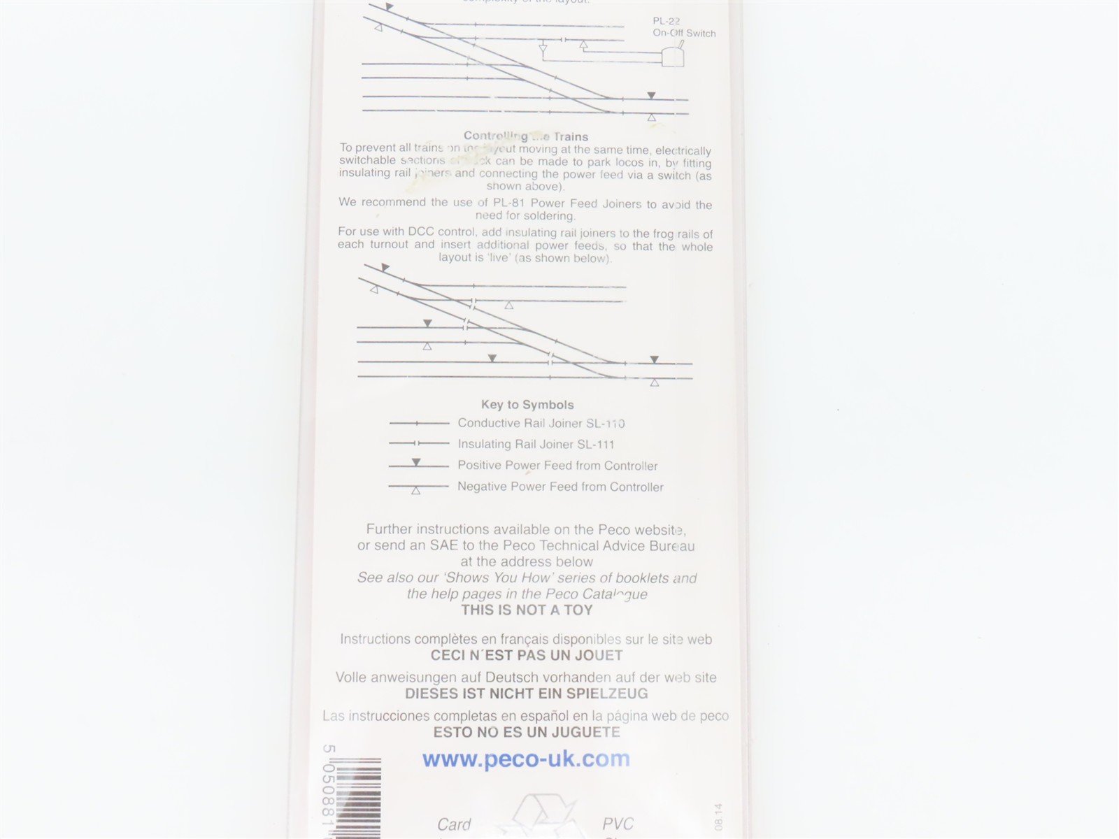 HO Scale PECO Streamline SL-8351 Code 83 Insulfrog #5 Right Hand Turnout Track