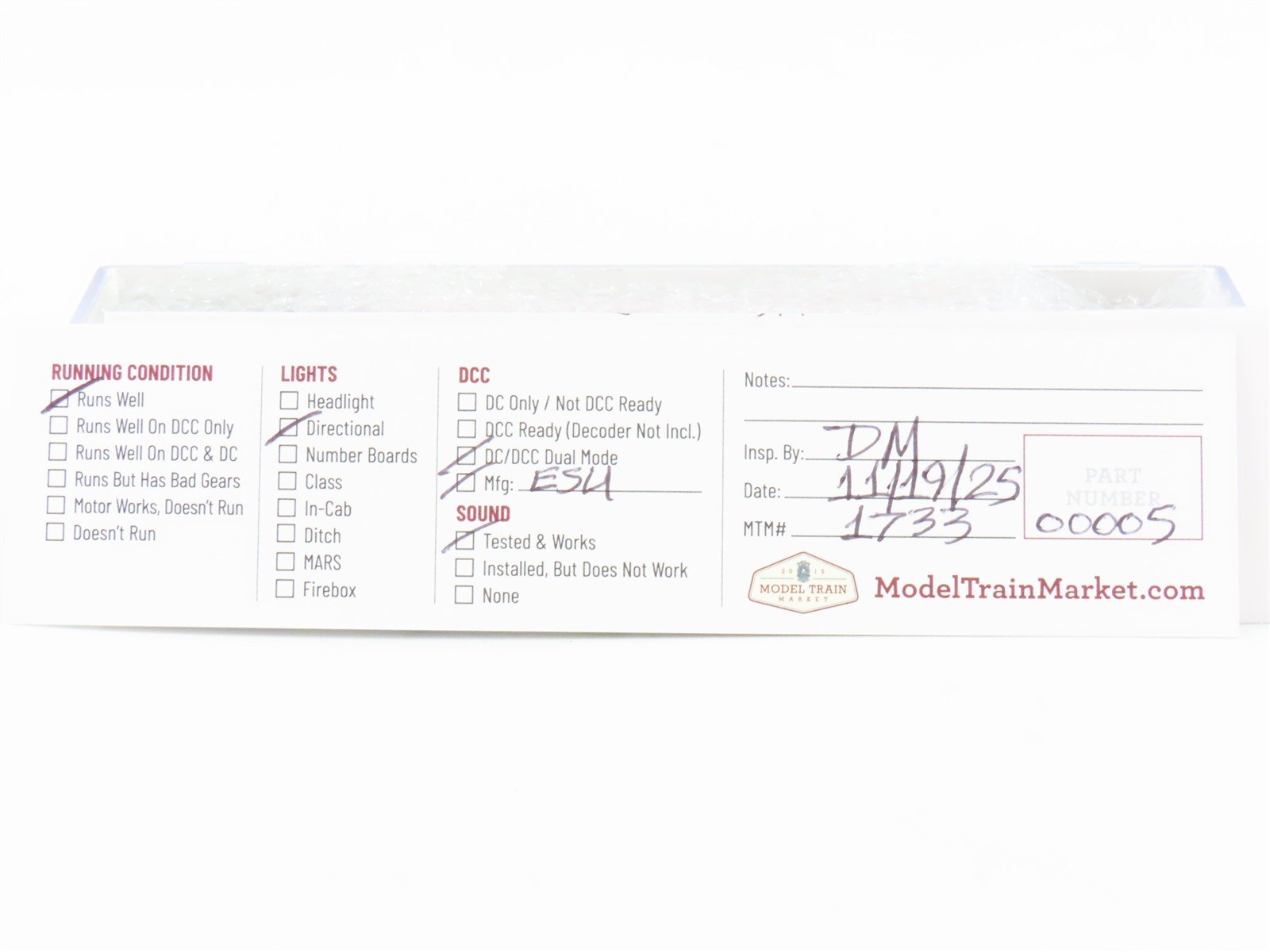 N Atlas Master 47835 GM&O Gulf Mobile & Ohio GP38-2 Diesel #741 w/ DCC & Sound