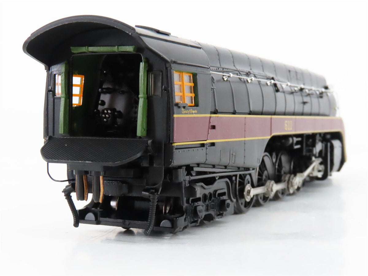 HO Fox Valley FVM SXT38845 N&amp;W Spirit of Roanoke 4-8-4 Steam #611 w/ DCC &amp; Sound