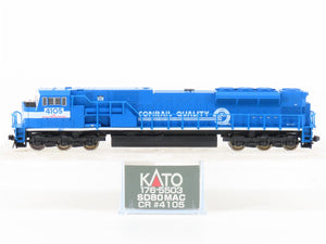 N Scale KATO 176-5503 CR Conrail Quality EMD SD80MAC Diesel #4105 - DCC Ready