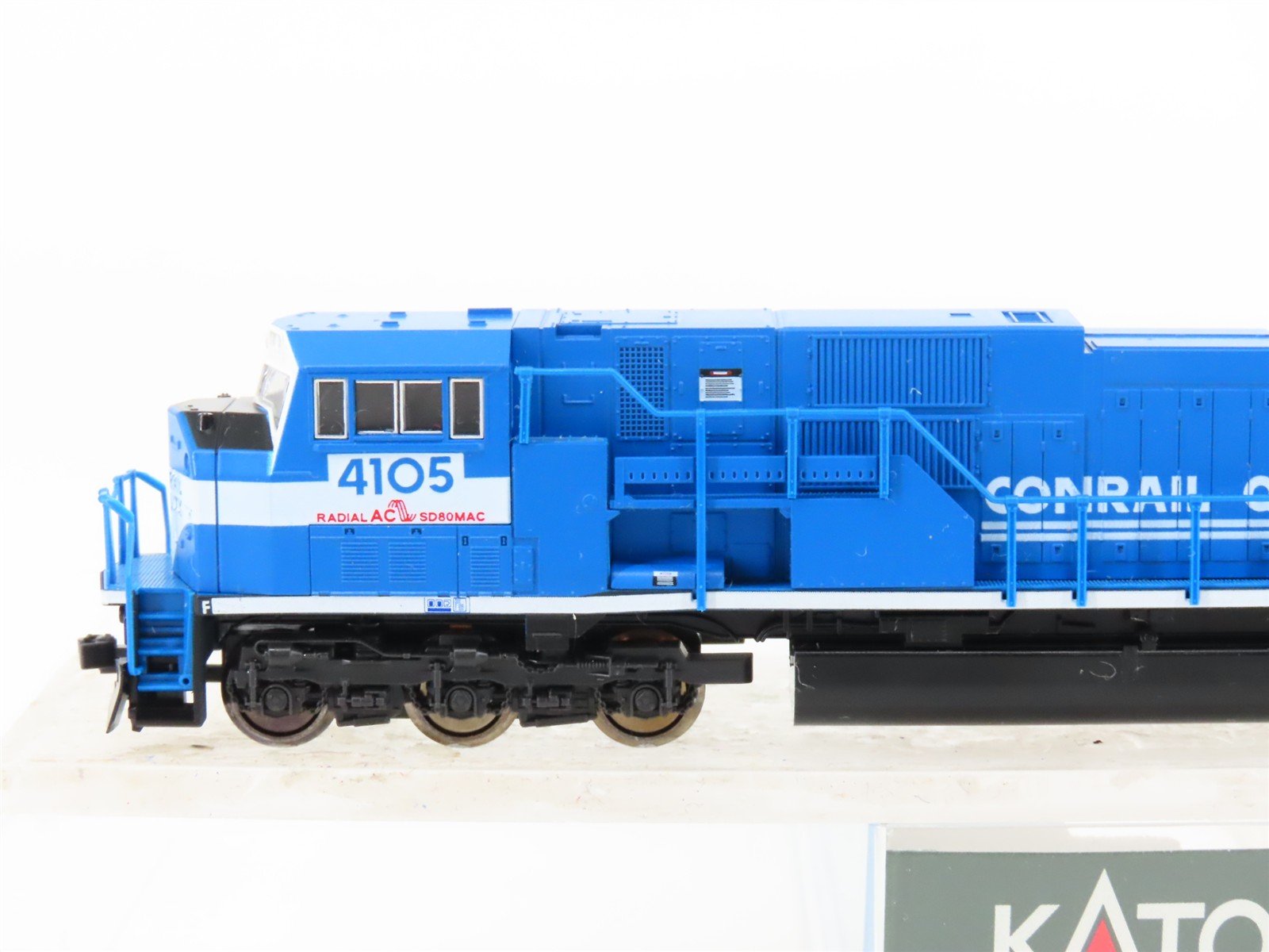 N Scale KATO 176-5503 CR Conrail Quality EMD SD80MAC Diesel #4105 - DCC Ready