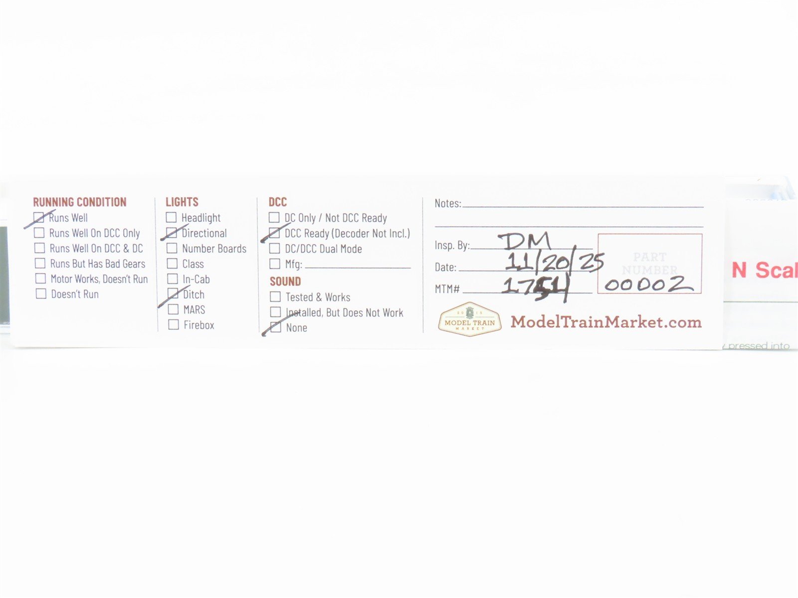 N Scale KATO 176-5503 CR Conrail Quality EMD SD80MAC Diesel #4105 - DCC Ready