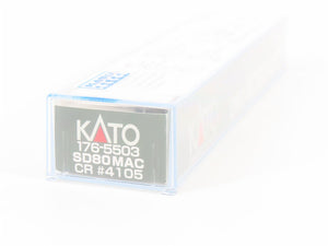 N Scale KATO 176-5503 CR Conrail Quality EMD SD80MAC Diesel #4105 - DCC Ready