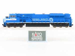 N Scale KATO 176-5502 CR Conrail Quality EMD SD80MAC Diesel #4123 - DCC Ready