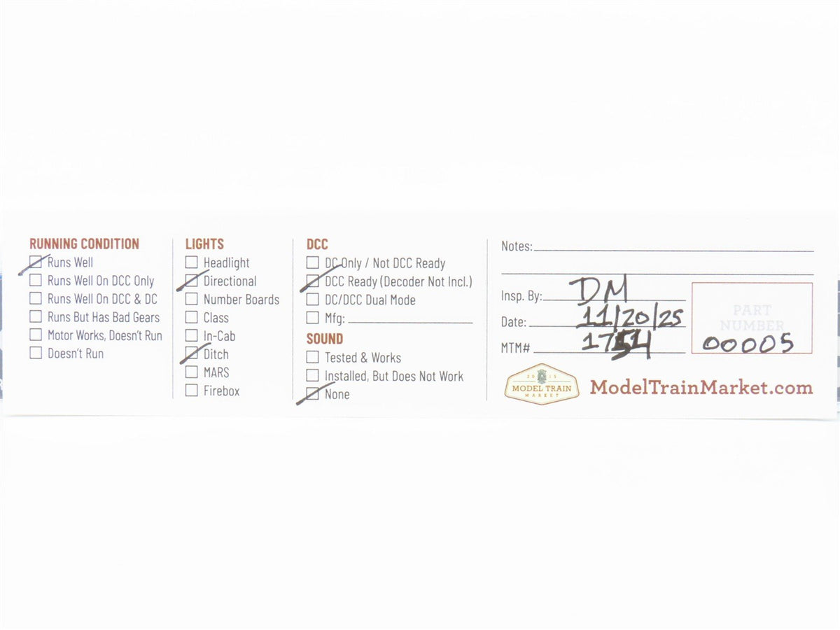 N Scale KATO 176-5501A CR Conrail Quality EMD SD80MAC Diesel #4110 - DCC Ready