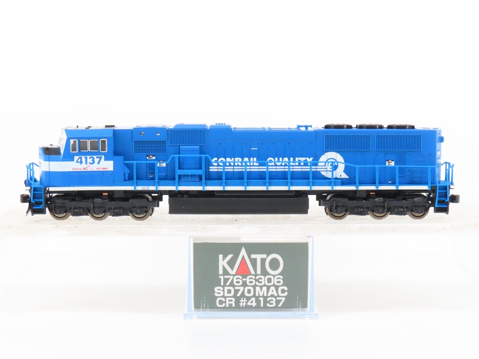 N Scale KATO 176-6306 CR Conrail Quality EMD SD70MAC Diesel #4137 - DCC Ready
