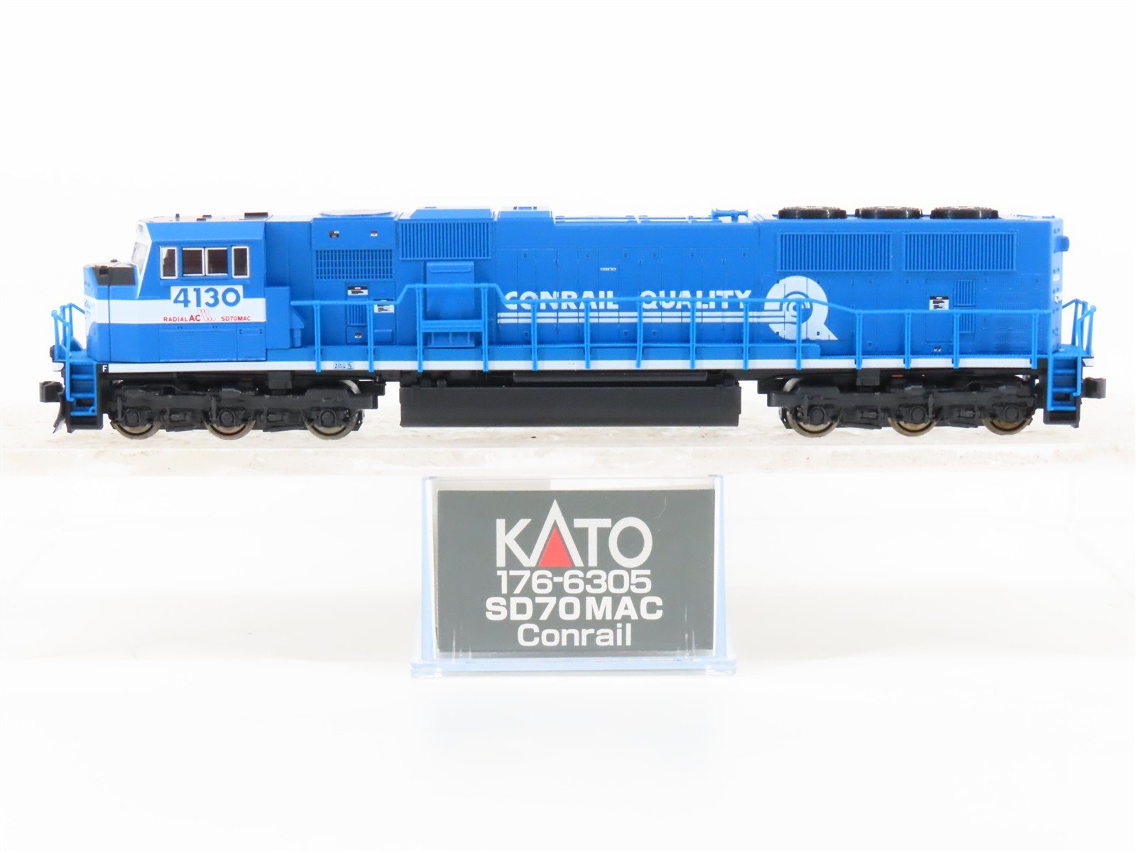 N Scale KATO 176-6305 CR Conrail Quality EMD SD70MAC Diesel #4130 - DCC Ready
