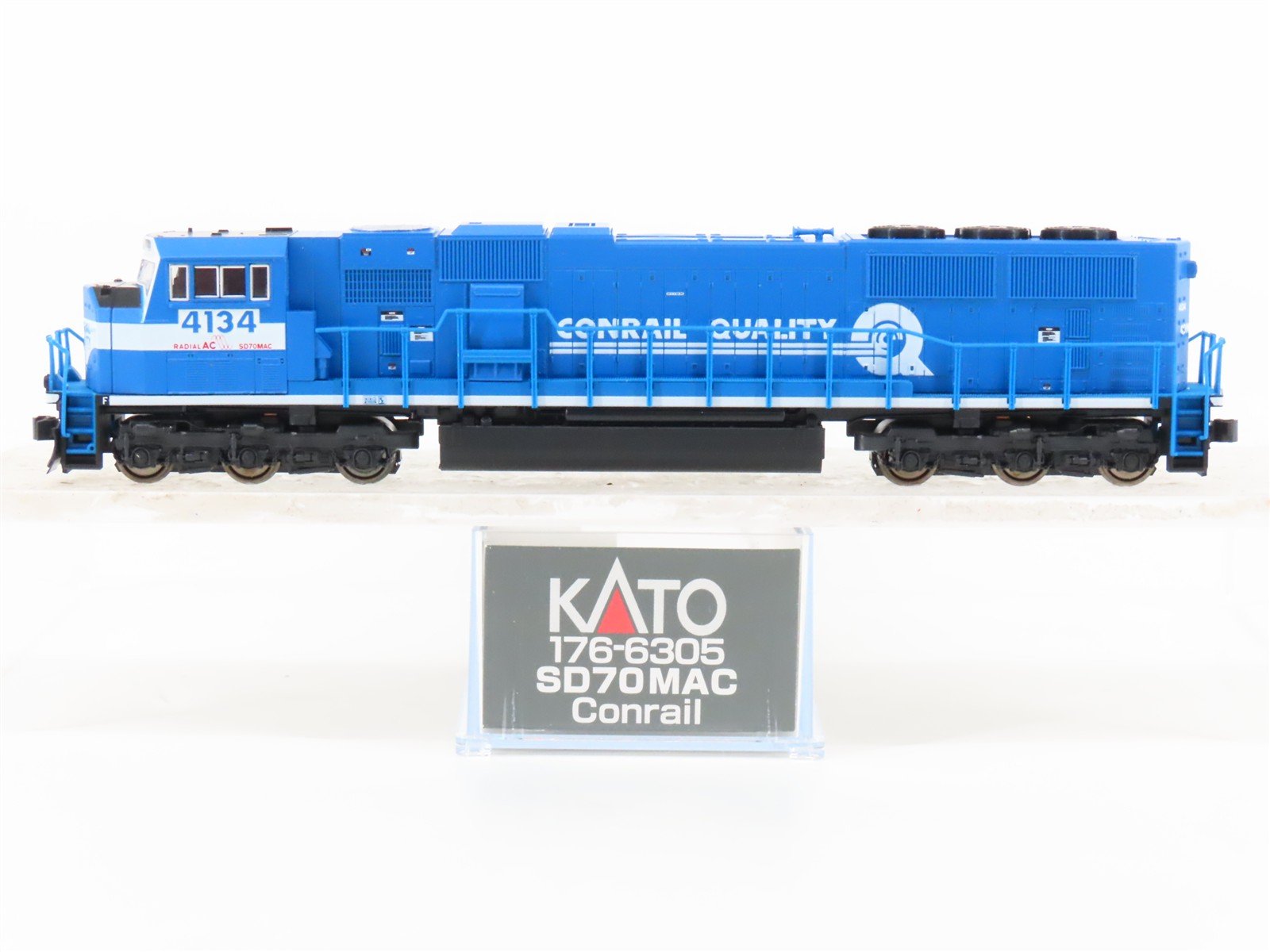 N Scale KATO 176-6305A CR Conrail Quality EMD SD70MAC Diesel #4134 - DCC Ready