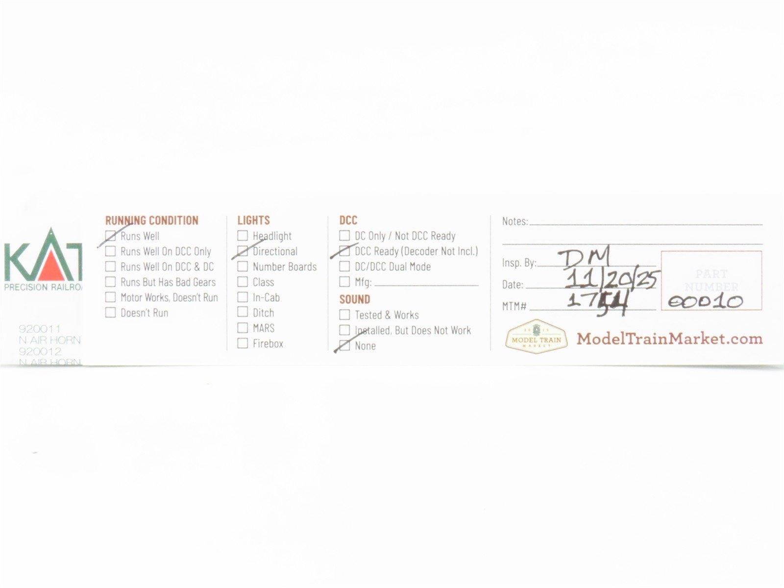 N Scale KATO 176-2003 CR Conrail EMD SD40 Diesel #6324 - DCC Ready