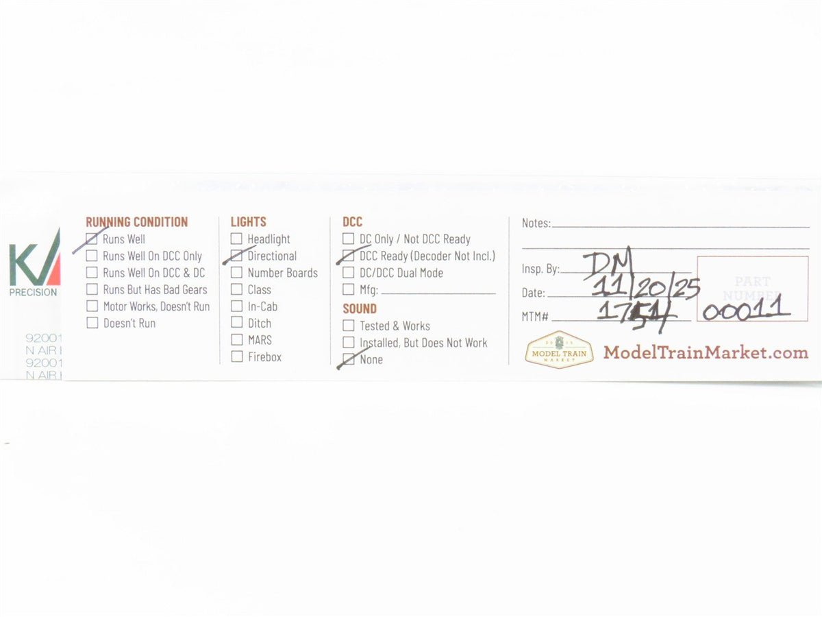 N Scale KATO 176-2004 CR Conrail EMD SD40 Diesel #6345 - DCC Ready