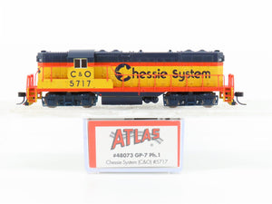 N Scale Atlas 48073 C&O Chessie System EMD GP7 Ph. 1 Diesel #5717 - DCC Ready